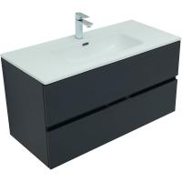 Тумба под раковину Aquanet Алвита New 00277519 2 ящика, 100x45.2 см, антрацит