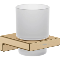 Стакан Hansgrohe AddStoris 41749140, цвет шлифованная бронза