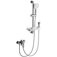 Смеситель Wonzon & Woghand WW-A31003-CR для ванны с душем, с гигиеническим душем, хром