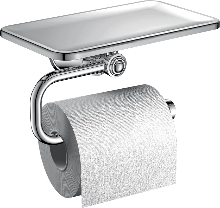 Держатель туалетной бумаги Cezares Liberty CZR-F-8989 с полкой для телефона