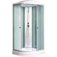 Душевая кабина River Nara Light 90x90x15 МТ 10000002912 профиль Матовый хром задняя стенка Белая