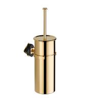 Ершик для унитаза THG Pétale de cristal noir U6D-F01-4720C настенный, золото/черный хрусталь