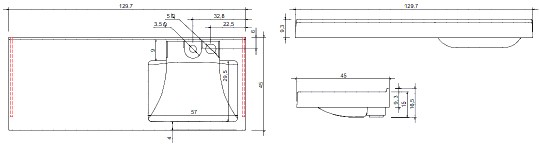 раковина накладная цвет и стиль фридом 130 + вкладыш r