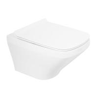 Унитаз подвесной безободковый BelBagno Sela BB3201CHR, без сиденья, цвет белый