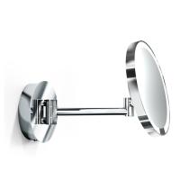 Косметическое зеркало Decor Walther Round Just Look WR 0125600 настенное, с LED-подсветкой, на аккумуляторе, увел. х5, 21.5 см, хром