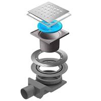 Душевой трап 144x144/50 мм Pestan Confluo Standard Drops Mask 4 13000079, хром Душевой трап 144x144/50 мм Pestan Confluo Standard Drops Mask 4 13000079, хром