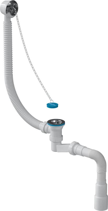 Слив-перелив для ванны Bath Master BM0303SP 70 мм, хром, с сифоном