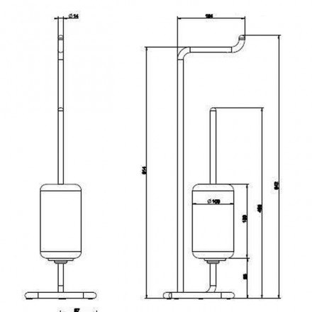 Напольная стойка Gessi Goccia 38068#079