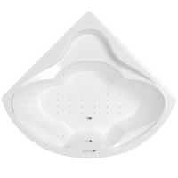 Акриловая ванна Whitecross Konsul 150x150 0110.150150.100.NANO.CR цвет Белый с гидромассажем форсунки Хром