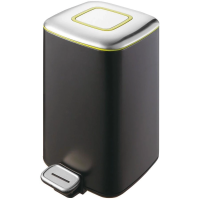 Мусорное ведро Weltwasser WW Mila BL 12L c педалью, черное матовое