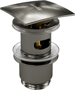 Донный клапан WasserKRAFT Wiese A167 клик клак, оружейная сталь