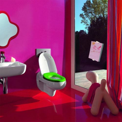 сиденье для унитаза laufen florakids 9103.1 зеленая с микролифтом, петли хром