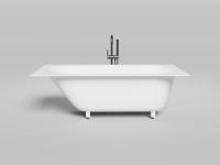 Ванна из искусственного камня Salini Ornella 170х75х60 см, S-Stone, белый матовый, 102321M
