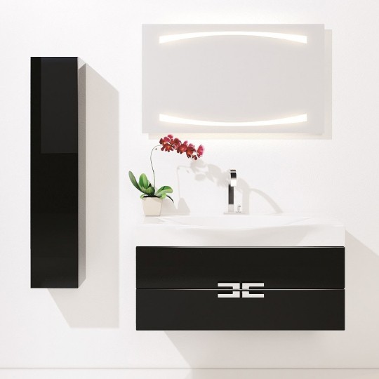 шкаф-пенал aqwella 5 stars анкона п35/blk черный