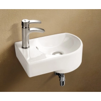 Раковина подвесная WeltWasser Aisbach 5014 L 41 см, 10000003876, белая