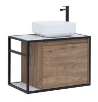 Тумба под раковину Aquanet Nova Lite Loft 75 R дуб рустикальный, 00261657