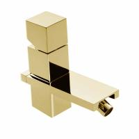 Bossini Bossini Cube Смеситель для биде на 1 отв., с заглушкой 1”1/4, цвет: золото