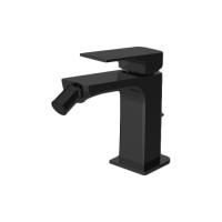 Смеситель Fima Carlo Frattini Fit F3382NS для биде, на 1 отв, донный клапан, h105мм излив 107мм, черный матовый