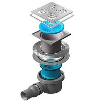 Душевой трап 144x144/50 мм Pestan Confluo Standard Square Mask 1 13000073, хром Душевой трап 144x144/50 мм Pestan Confluo Standard Square Mask 1 13000073, хром