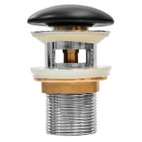 Донный клапан для раковины Iddis Optima Home OPHBM0Wi88 черный матовый