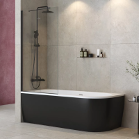 Шторка на ванну Cezares Liberta LIBERTA-V-1-TB-80/155-C-NERO 80 см, профиль черный матовый, стекло прозрачное Шторка на ванну Cezares Liberta LIBERTA-V-1-TB-80/155-C-NERO 80 см, профиль черный матовый, стекло прозрачное