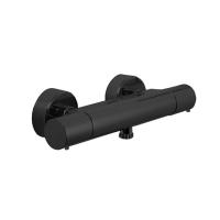 Смеситель для душа Fima Carlo Frattini Fimatherm F4275/1NS с термостатом, черный матовый Смеситель для душа Fima Carlo Frattini Fimatherm F4275/1NS с термостатом, черный матовый