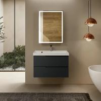 Тумба под раковину AQUAme S3 80 AQM900380GM подвесная цвет Антрацит Тумба под раковину AQUAme S3 80 AQM900380GM подвесная цвет Антрацит