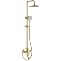 Душевая система Wonzon & Woghand Line WW-AE3354-BG 224 мм, со смесителем, золотой матовый