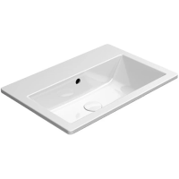 Раковина GSI Kube X 9433111 встраиваемая сверху, 58x40 см, Bianco lucido (Белый глянец)