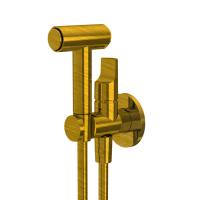 Гигиенический душ FIMA|Carlo Frattini Collettività F2320/4OS настенный, со шлангом 120 см, брашированное золото(внешняя часть смесителя )