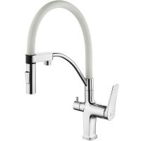 Смеситель для кухни Lemark Comfort LM3074C-White Хром Белый