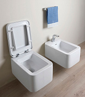 унитаз подвесной flaminia nile nl118g с системой goclean®, цвет белый глянцевый