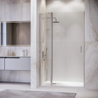Душевая дверь в нишу RGW Leipzig LE-004 1300х1950 профиль хром, стекло прозрачное