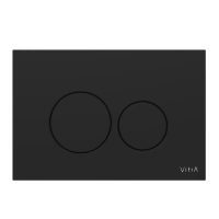 Кнопка смыва VitrA Origin 740-2411 для инсталляции, пластик, цвет матовый черный, с антибактериальным покрытием
