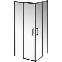 Душевой уголок Kerama Marazzi Vetro 90×90 VE.90.SSD.BLK.M профиль черный матовый, стекло прозрачное