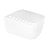 Унитаз Azario Flavia AZ-0076-UQ1 подвесной, безободковый, с сиденьем микролифт, слив "Торнадо", 51.5x36x36 см, белый