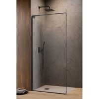 Душевая перегородка Radaway Modo F SL Brushed GunMetal 80 Left 10419084-92-01L профиль оружейная сталь матовый, стекло прозрачное
