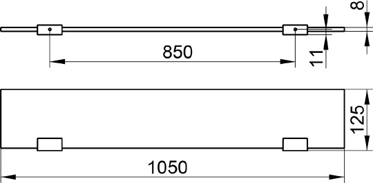 Полка 105 см Keuco Edition 11 11110 015100