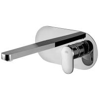 Смеситель Paffoni Candy CA105CR для раковины, без донного клапана, встраиваемый, с внутренней частью, излив 22 см, хром глянцевый