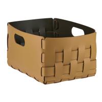 Корзинка ADJ Bottega 1044.40/55 для мелочей, 25x25xH20 см., горчичный/оливковый