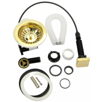 Выпуск для кухонной мойки D-90 с переливом, золото ML.RIC-10.130 DO