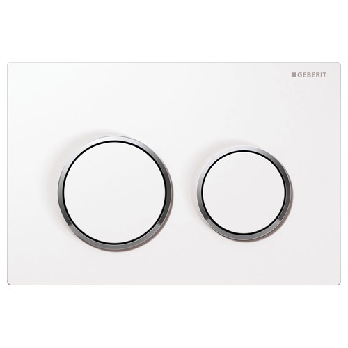 Кнопка для инсталляции Geberit Omega 20 115.085.KJ.1 белый/глянцевый цвет хром