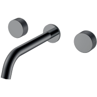 Смеситель для раковины Boheme Stick Linea 152-2-SGM.3 встраиваемый, графит глянец