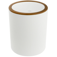 Мусорное ведро Fixsen White Boom FX-412-6 5л, белый/коричневый