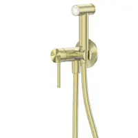Гигиенический душ Abber Wasser Kreis AF8125BG со смесителем, С ВНУТРЕННЕЙ ЧАСТЬЮ, брашированное светлое золото