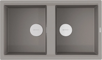 Мойка кухонная Omoikiri Kitagawa 86-2-GR leningrad grey