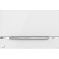 Кнопка для инсталляции AlcaPlast Flat Color STRIPE-WHITE цвет белый