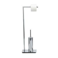 Decor Walther Straight 6 Напольная стойка 80см с ершиком и бумагодержателем, хром