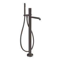 Смеситель для ванны Gessi HABITO 70028#707 цвет-Black Metal Brushed PVD