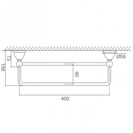 Полотенцедержатель Fima Carlo Frattini Style F6041/40CR